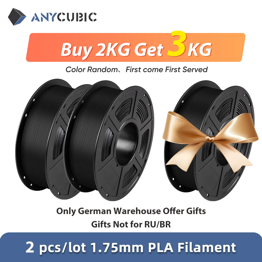 ANYCUBIC PLA Нить для 3D-принтера 1,75 мм 1 кг/рулон PLA Нить Материал для 3D-печати для печати игрушечной модели 3D-принтер FDM