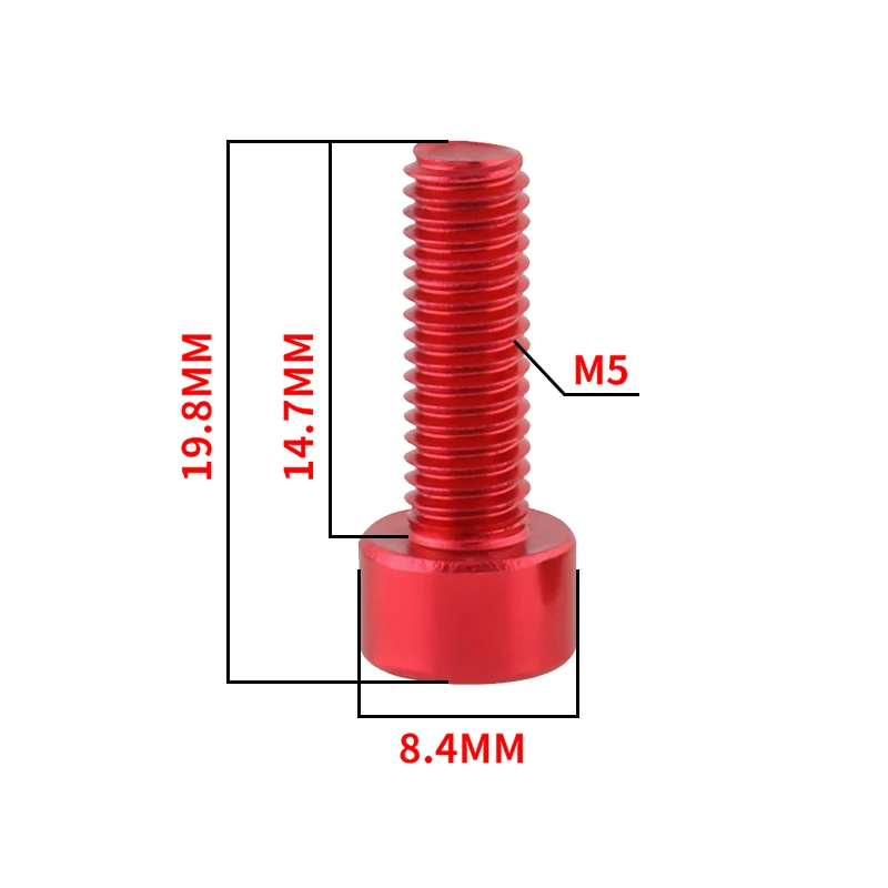 MUQZI 2 Chiếc Xe Đạp Bình Lồng Ốc Vít M5 Nhôm Siêu Nhẹ Giá Đỡ Bu Lông MTB Xe Đạp Đường Bộ Phụ Kiện