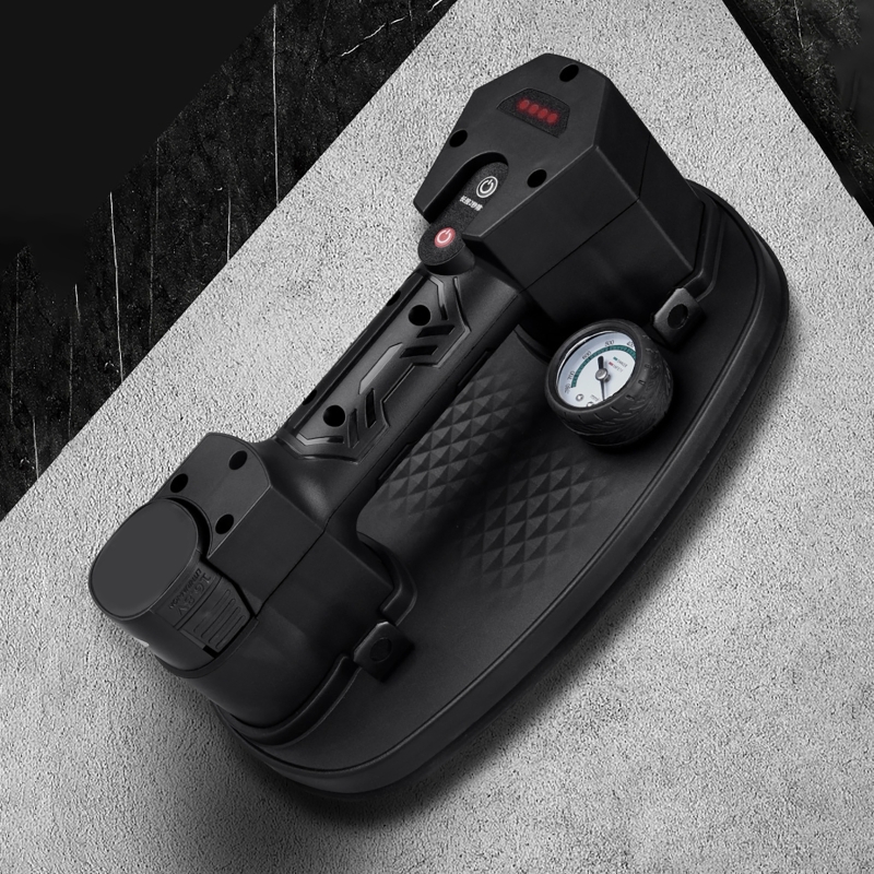 220kg 부하 전기 진공 흡입 컵 헤비 리프터 디스플레이 화강암 유리 타일 빨판 공기 펌프 리프팅 도구 (배터리 충전기 포함)