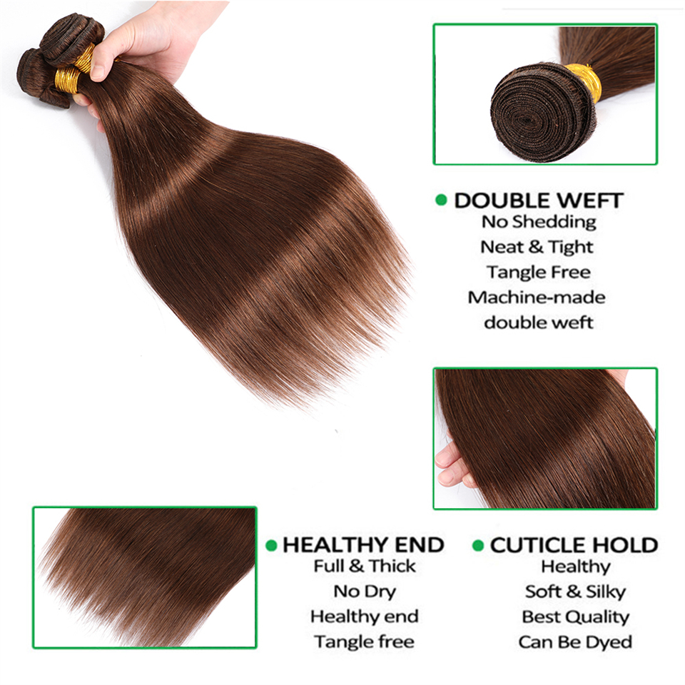 Miss Rola cabelo humano liso brasileiro tecelagem 1/3/4 pacotes 27 #   Tramas duplas das extensões do cabelo de Remy de Ombre do BUG loiro 99J