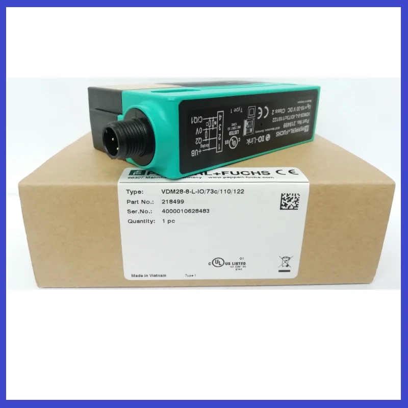 Sensor de distância multiplicador de luz vermelha VDM28-8-L-IO/73c/110/122 Interruptor fotoelétrico original I0