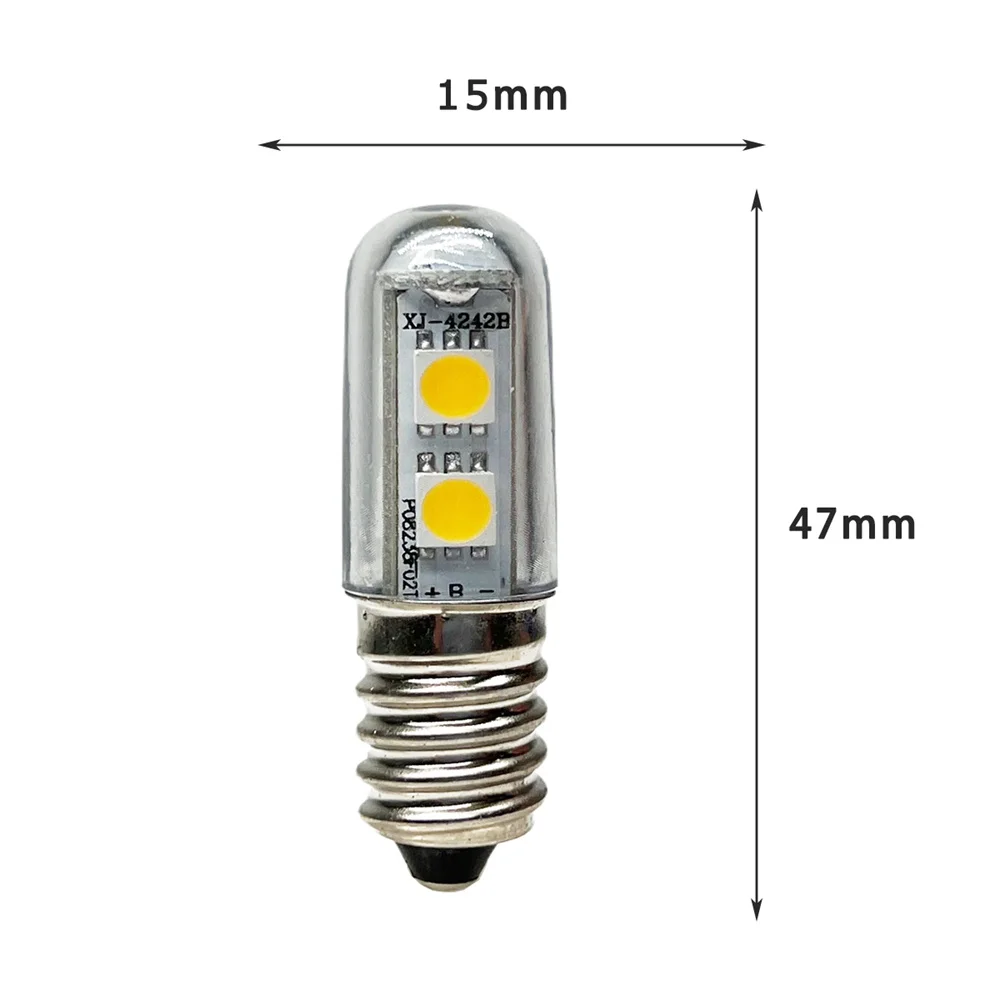 Mini E14 LED Lampadina per frigorifero SMD5050 0.5W 1W Frigo Forni a microonde Cappa da cucina Tavolo da notte Lampada per macchina da cucire Lampada LED