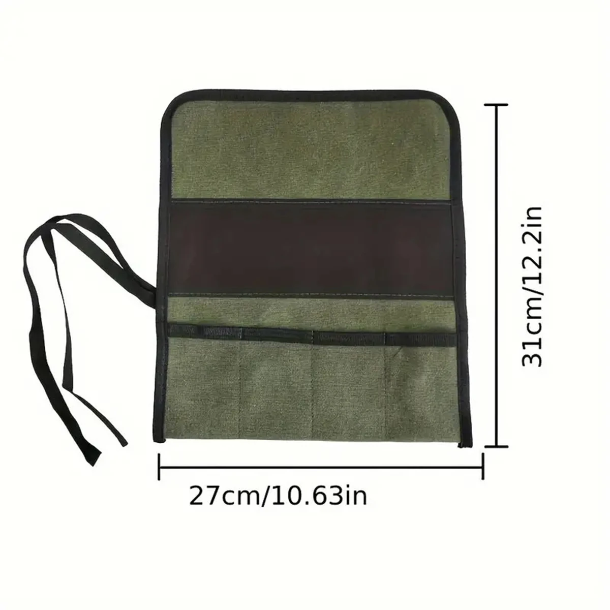 Borsa per attrezzi arrotolabile multiuso con tasche multiple Custodia per chiavi in tessuto Oxford Cacciaviti Trapani Custodia per attrezzi Borsa per appendere