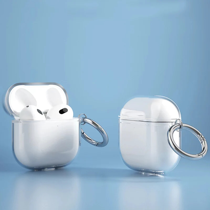 2025 Für Airpods 4. Generation Airpods 4 Bluetooth-Kopfhörer ANC Drahtlose Kopfhörer Ohrhörer Noise Cancelling Transparente TPU-Hülle
