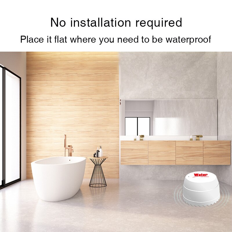 Tuya-Détecteur de fuite d'eau WiFi, capteur d'inondation, Smart Life, surveillance à distance, sécurité de débordement d'eau, Alexa, Google