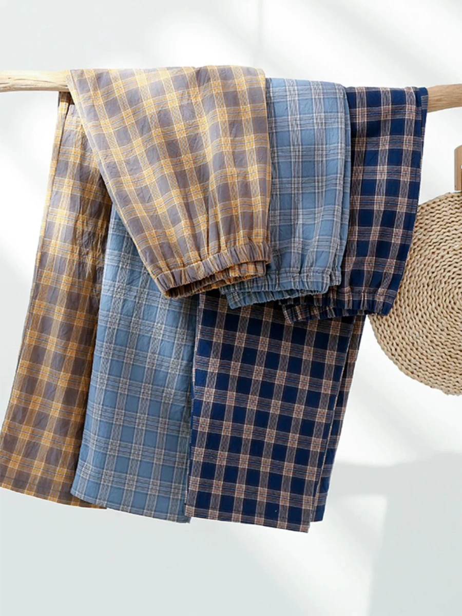 Men's Pajama Pants Spring and Autumn Trousers Casual Loose Thin Summer Large Size Can Be Worn Outside Home Pants