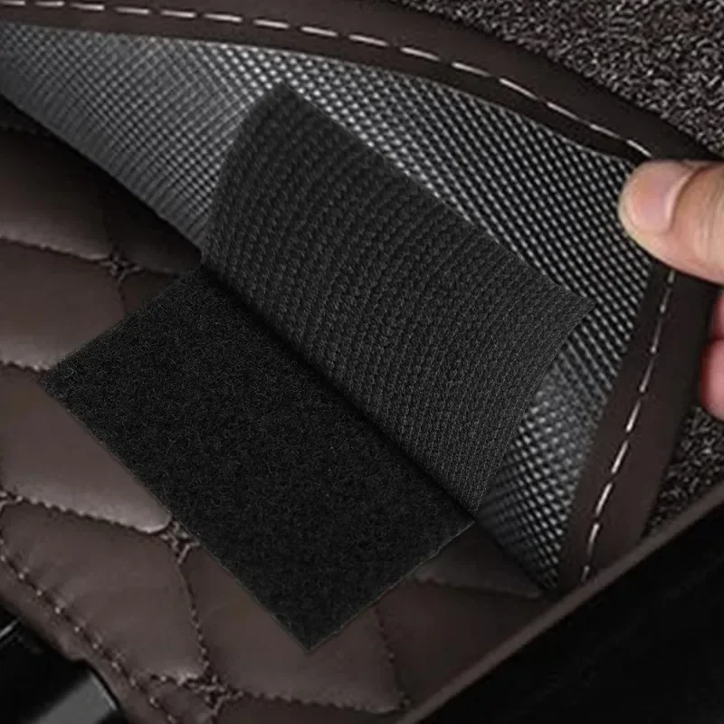 Tapis de voiture tampons auto adhésif VelcroS bande tableau de bord couture Double face autocollants fixes Fixation Patch tapis de sol bricolage Arts