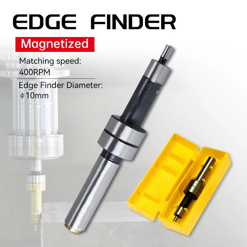 Buscador de bordes HSS mecánico de 10MM para máquina de torno de fresado, Sensor de punto táctil que incluye fresa
