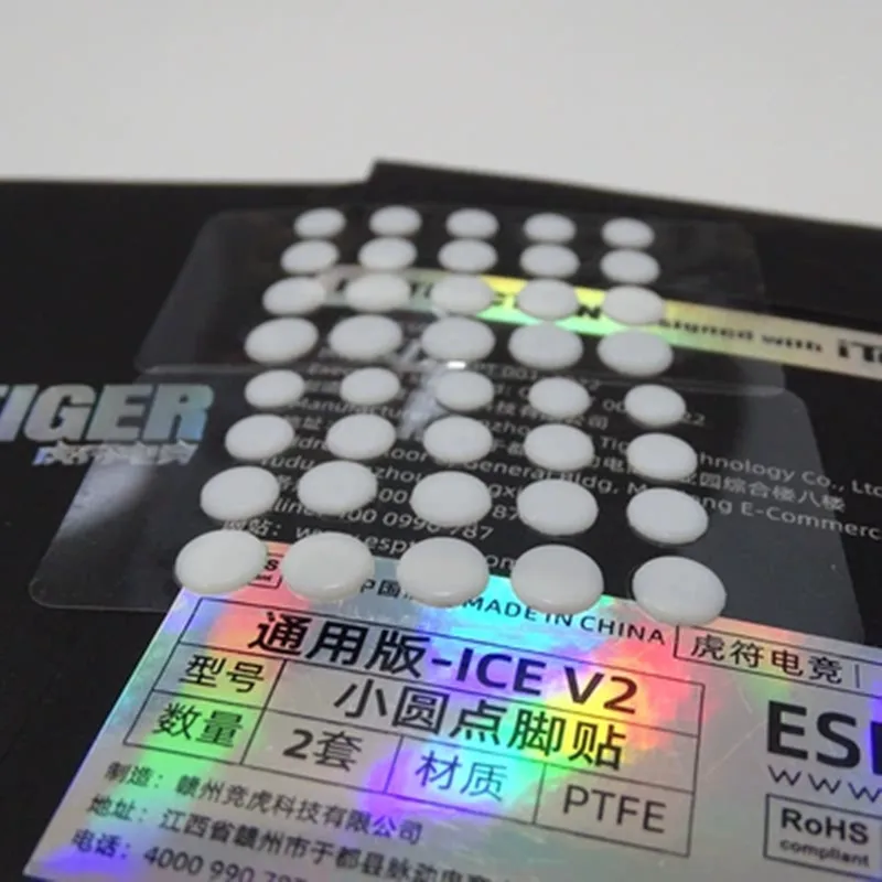 ใหม่ 40PCS Esptiger Tiger ICE V2 สติกเกอร์เท้าสีชมพู DIY ขนาดเล็กจุดเท้า Arc Edge Esptiger 5.5 มม.6 มม.6.5 มม.7 มม.8 มม.