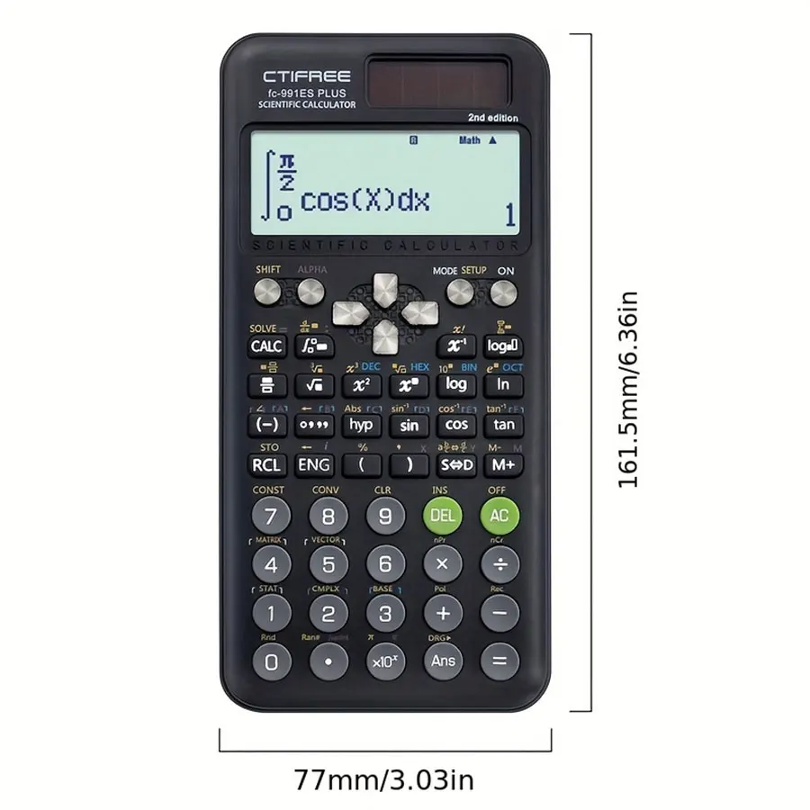 FC-991 ES PLUS Calculadora multifuncional de función científica - Función 417 Especialmente diseñada para exámenes de estudiantes, paquete económico