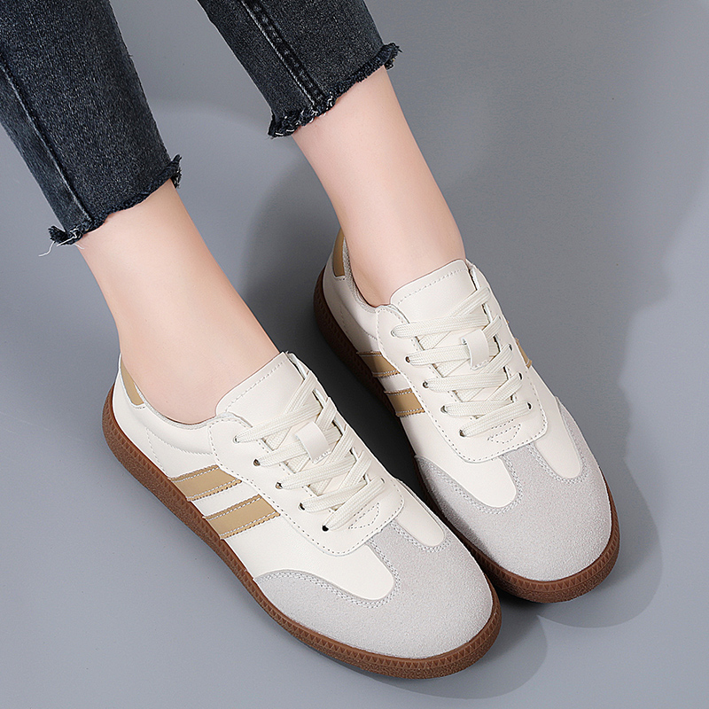 2024 frauen Turnschuhe Mode Schuhe Frühling Trend Casual Wohnungen Weibliche Neue Mode Komfort Weiß Vulkanisierte Plattform Schuhe für Frauen