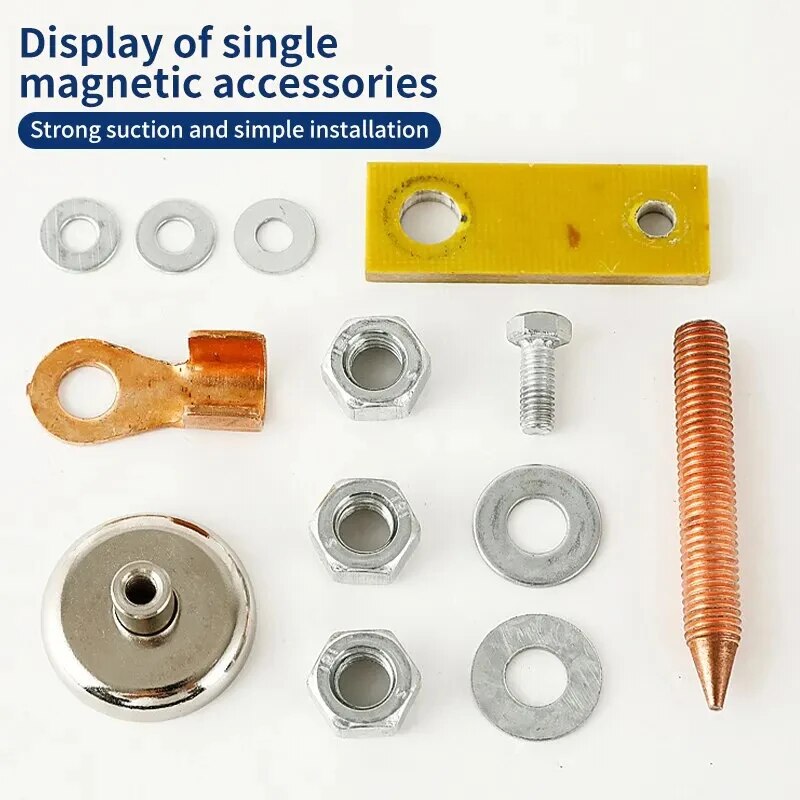 Cabeça de soldagem magnética alicate placa de metal ferramenta de suporte cabeça grande sucção suporte de soldagem