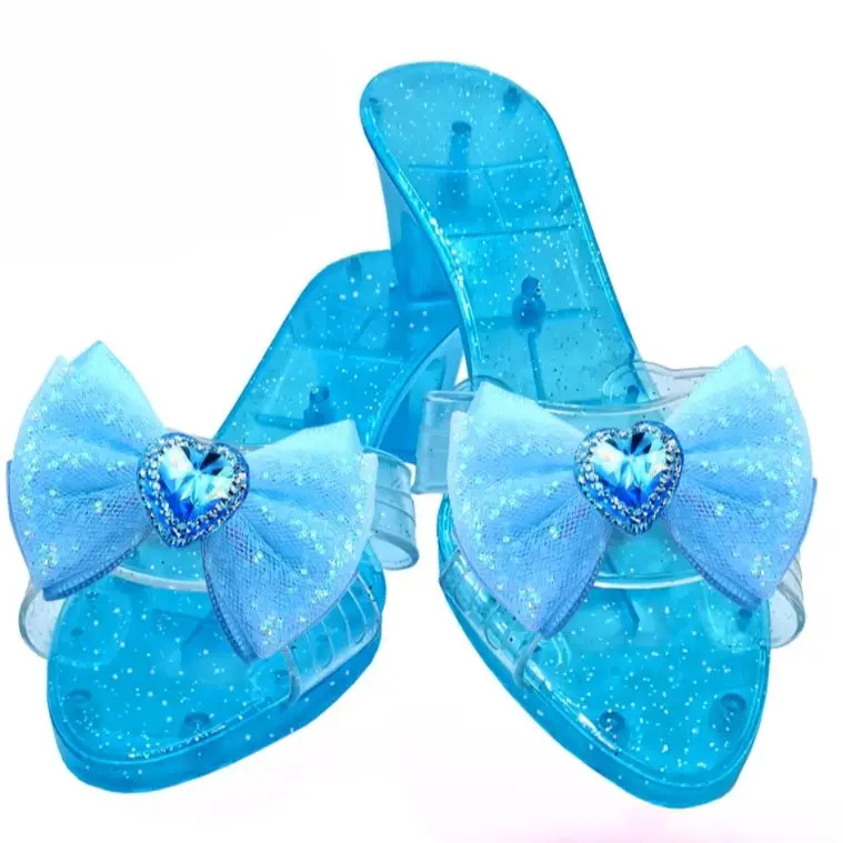 Conjunto de zapatos de juego de rol de princesa, zapatos antideslizantes de tacón alto, juguetes para niñas de 3 a 6 años, regalo para juego de imitación (rosa/azul/púrpura), envío rápido