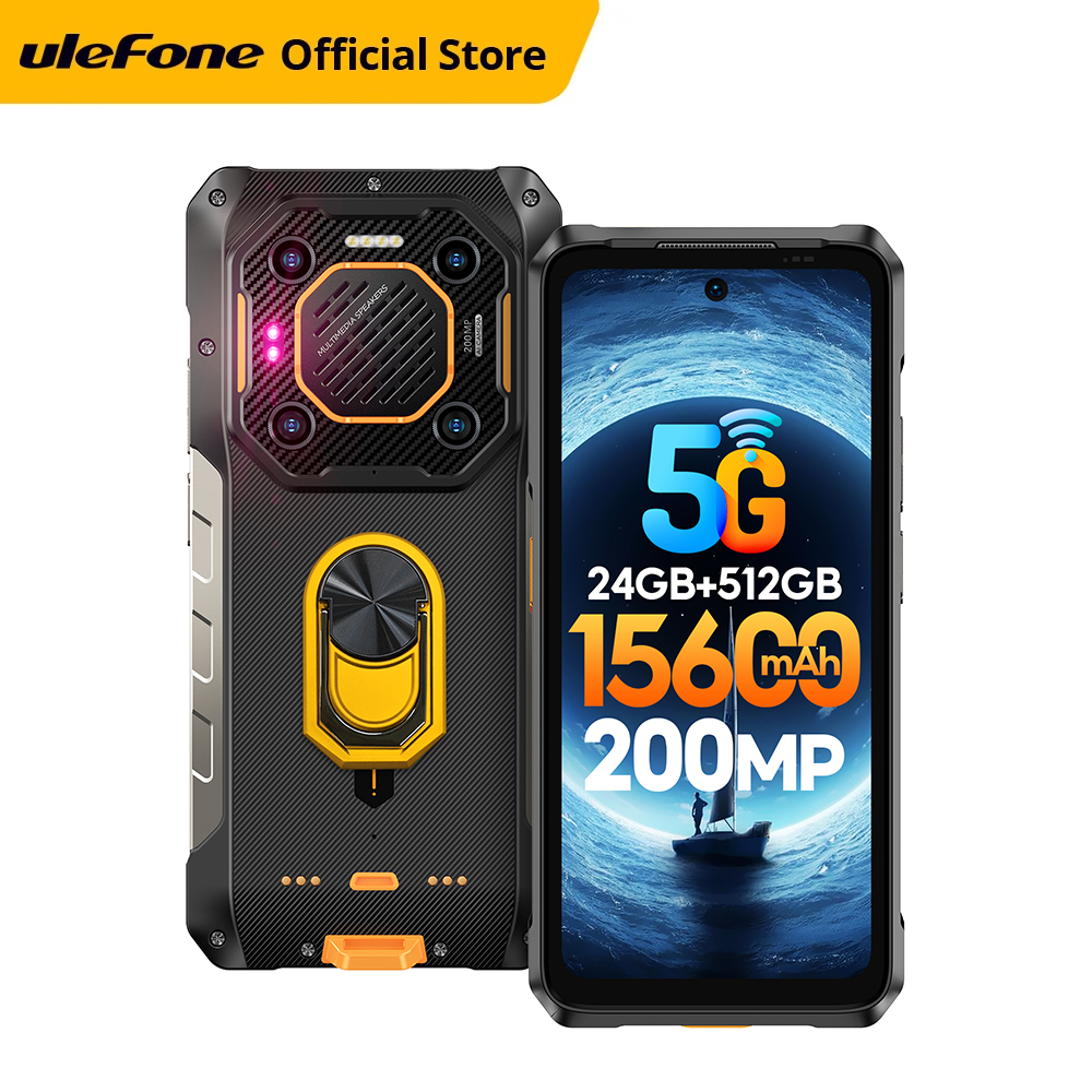 Ulefone Armor 26 Ultra 5G Rugged Waterproof Smartphone 120W 15600mAh 200MP Phone Up to 24GB+512GB NFC Android NFC 6.78"120HZ