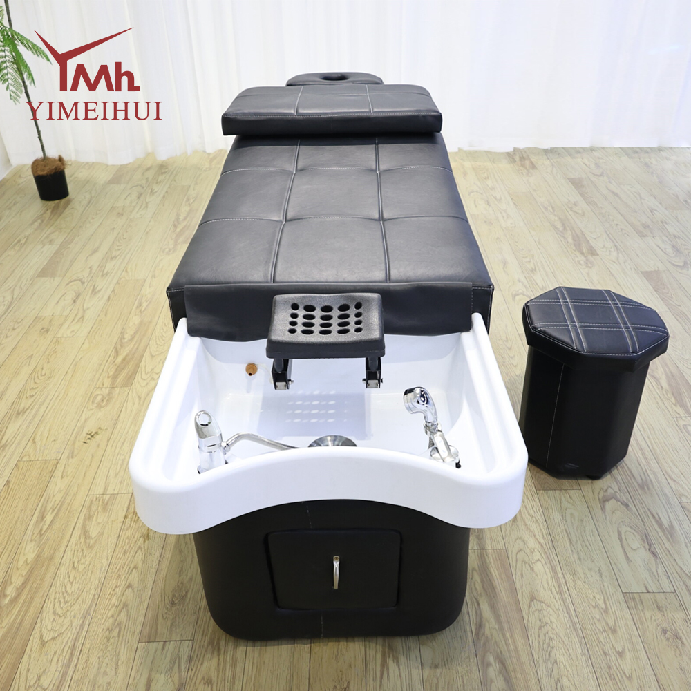 Japanisches Kopf-Spa-Bett, Salonausrüstung, Schönheitsmöbel, Haarwaschbecken, Wasserzirkulation, Massage, Shampoo-Bett