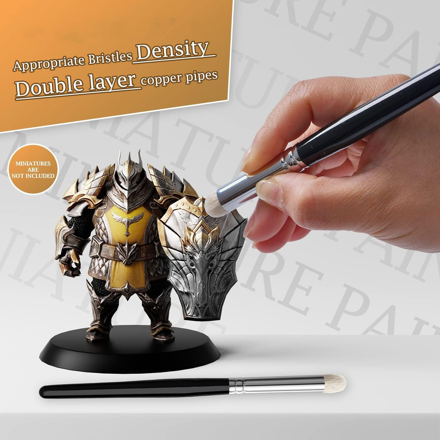 Professional Miniature Paint Brush Set For Warhammer 40K, Dnd, Citadel & Scale Models - Ideal For Enamel & Fantasy Figurines