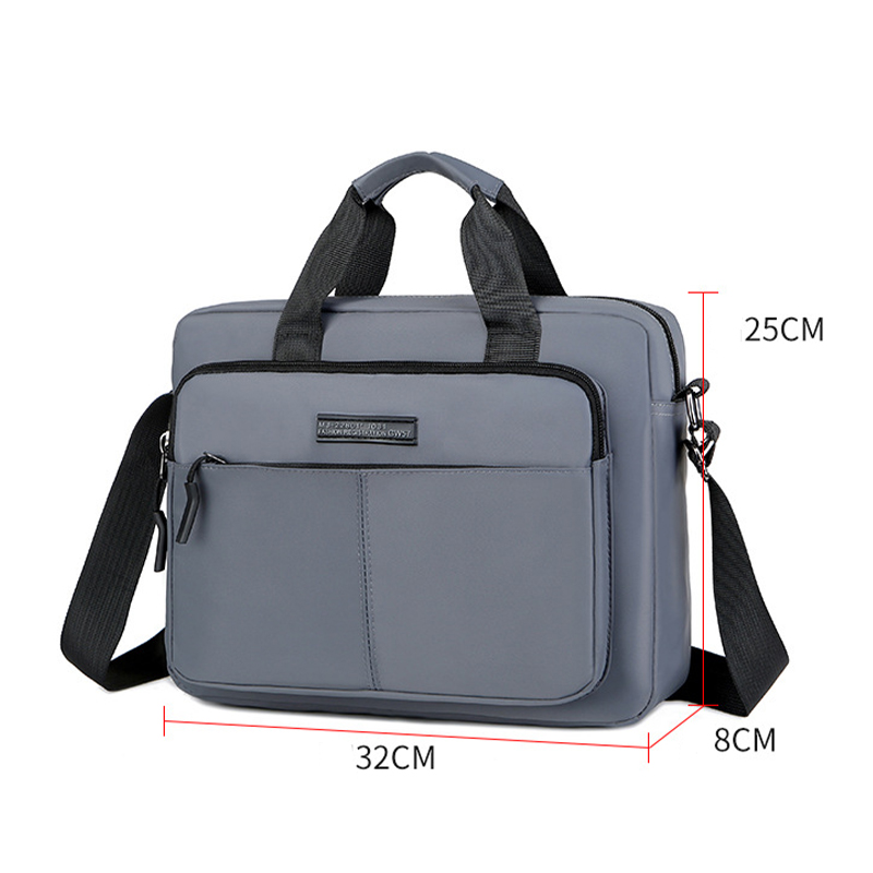 Nuevo bolso de hombro Horizontal de gran capacidad para hombre, bolso de mensajero, maletín, bolso de mano para libro A4 Simple multifuncional, bolso de negocios