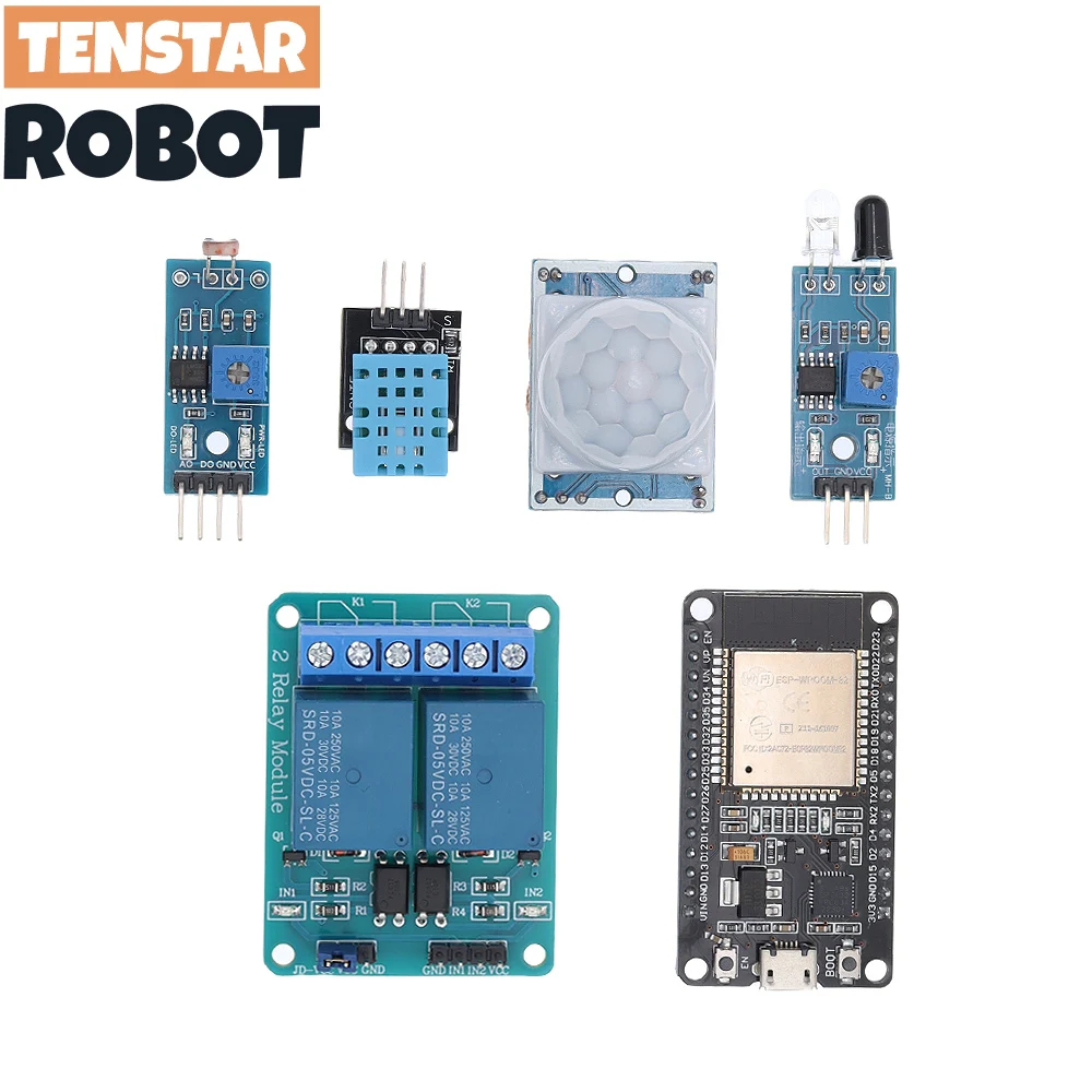 Basic Starter Kit for ESP32 ESP-32S WIFI Development Board Project Learning Kit with Tutorials ESP32 kit with box