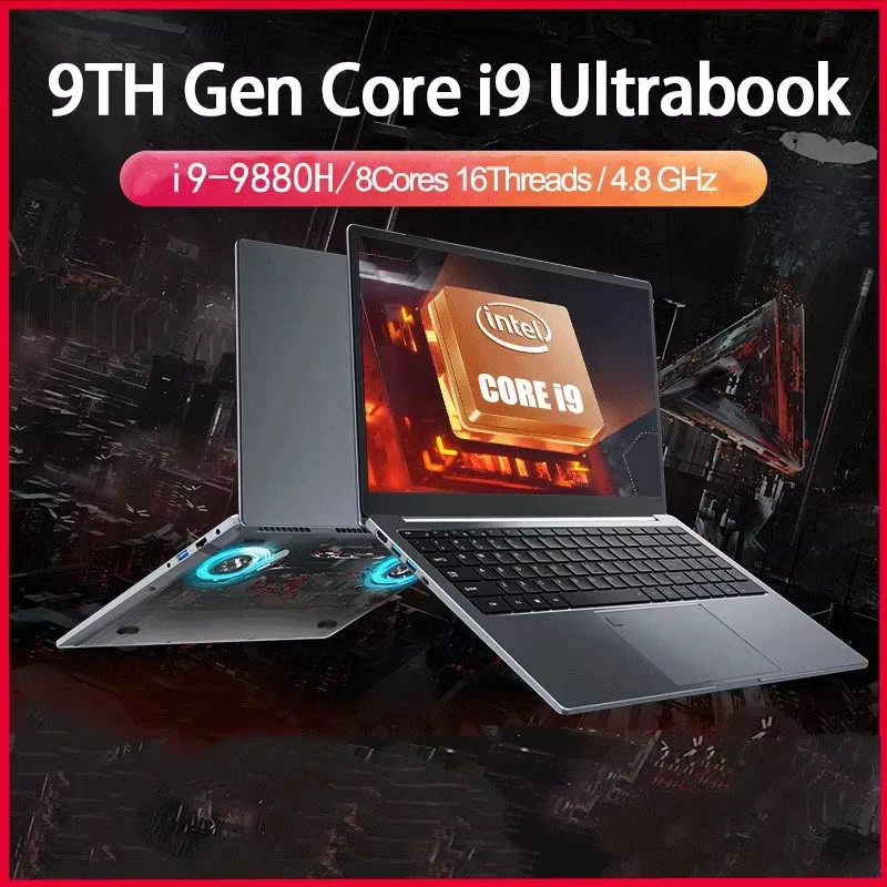 НОВЫЙ компьютер S3, 15,6-дюймовый ноутбук Intel Core i9-12900H/i7-8750H Por 2 * DDR4 2 * M.2, 64 ГБ, 2 ТБ SSD, Windows 11, разблокировка отпечатков пальцев, 60 Гц