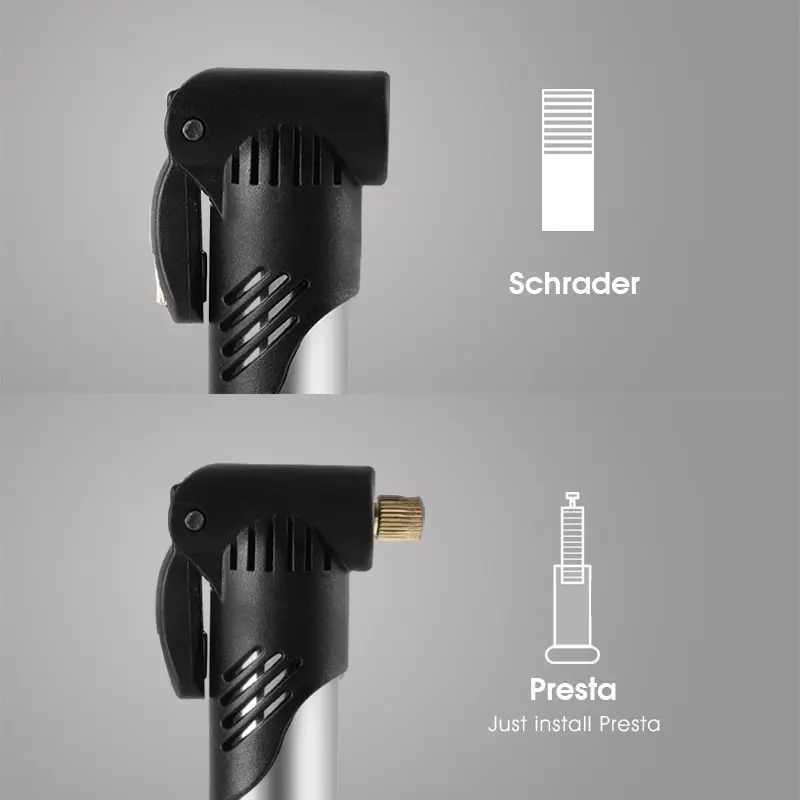 WEST RADFAHREN Tragbare Mini Fahrrad Pumpe Radfahren Hand Luftpumpe Ball Reifen Inflator Schrader Presta Ventil MTB Rennrad Zubehör