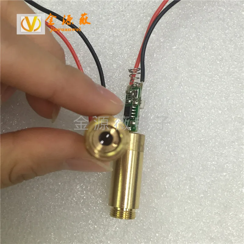 Cabezal láser industrial de 12mm, punto de luz verde, 532nm, 5mw, plomo láser de nivel, 2P x 10CM, 12x32x18mm (longitud total 50mm)