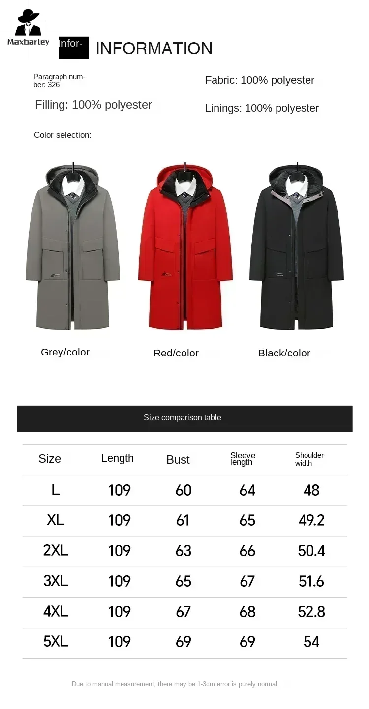 ฤดูหนาวใหม่เสื้อแจ็คเก็ตผู้ชายยาวหรูหราธุรกิจหนาผ้าฝ้าย WARM Parkas Men's Street หิมะเย็น-proof Hooded Coat