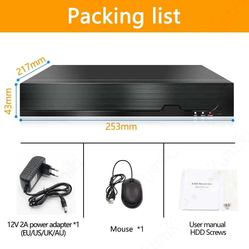 CCTV DVR 4 канала/8 каналов 1080N AHD DVR цифровой видеорегистратор 6 в 1 гибридный видеорегистратор 1080P NVR охранное наблюдение TSeye P2P