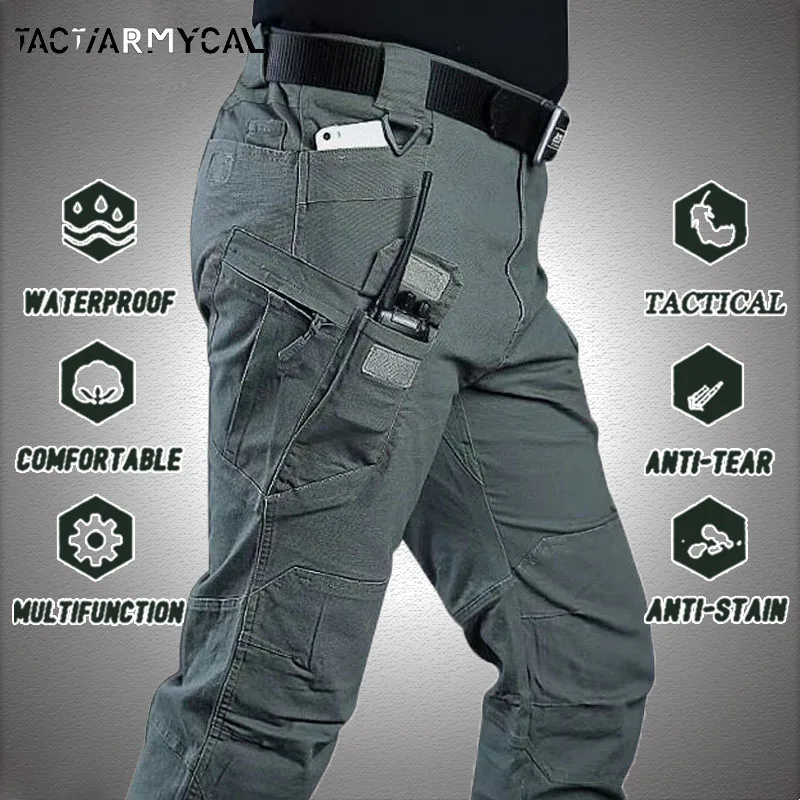 Neue Herren taktische Hosen mehrere Taschen Elastizität Militär Urban Pendler taktische Hosen Männer wasserdichte Cargo hose 6xl