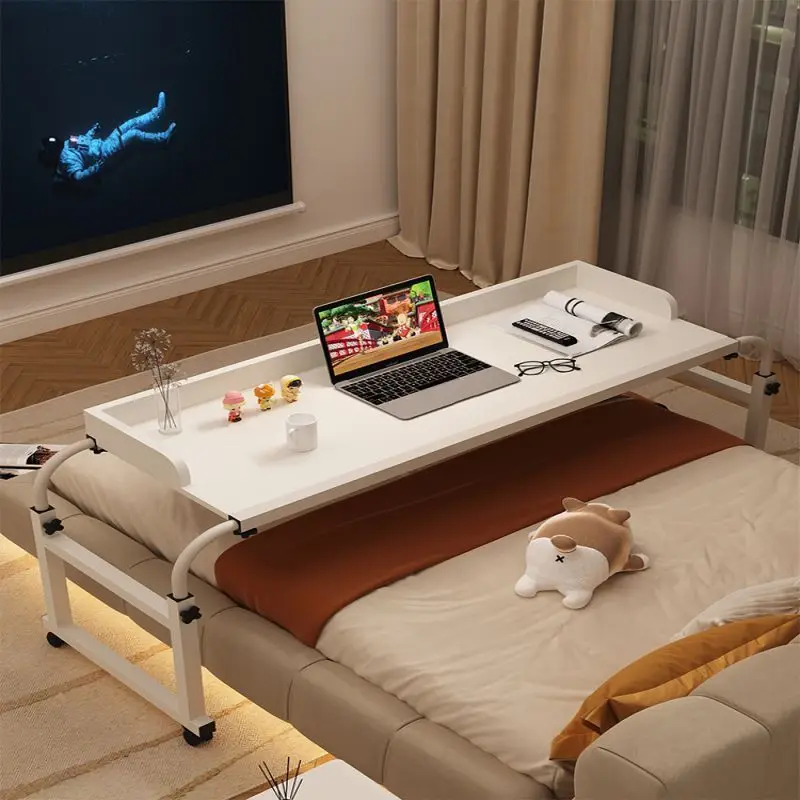 Cross-Bed Home Adjustable Movable Bed End Table Small Desk For Bedroom