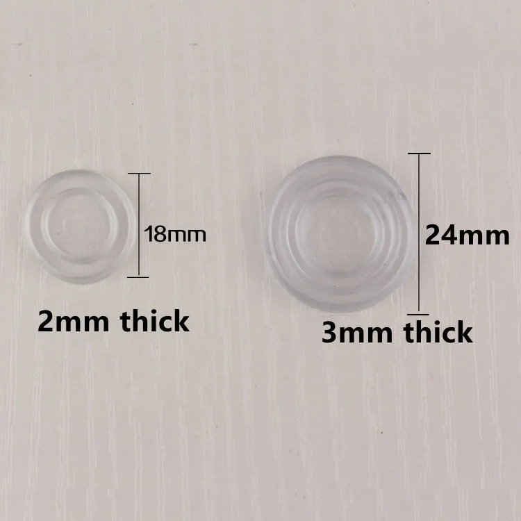 Transparent Anti-slip Rubber Pads Chair Legs Pads Floor Protector Non-slip Mat Furniture Mute Stickers Tea Table Glass Gaskets