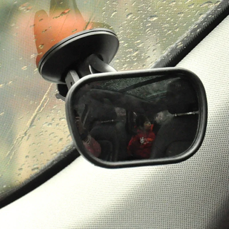 Espelho do bebê 2 em 1 mini crianças espelho traseiro convexo vista do assento traseiro do carro ajustável auto crianças monitor acessórios do carro