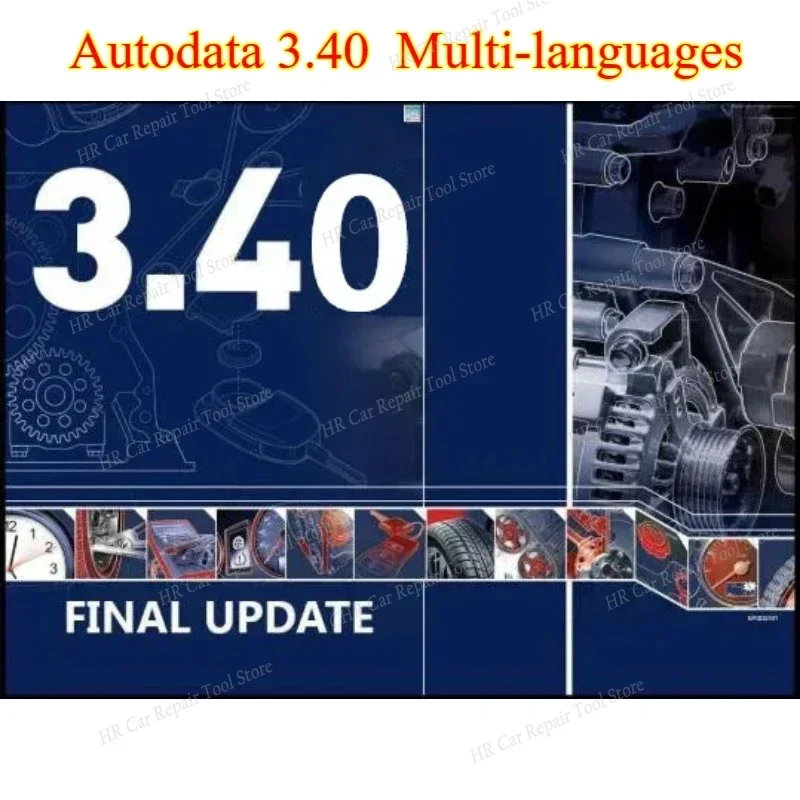 Autodata 3,45/3,41/3,40 Автомобильный ремонт диагностики Программное обеспечение Многоязычные диаграммы проводки данные Autodata Polish