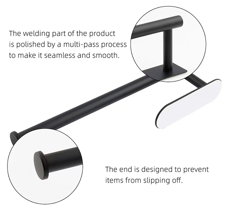 Kitchen Paper Towel Holder Adhesive Tissue Hanger Toilet Roll Paper Dispenser Cabinet Storage Napkin Rack Bathroom Accessories