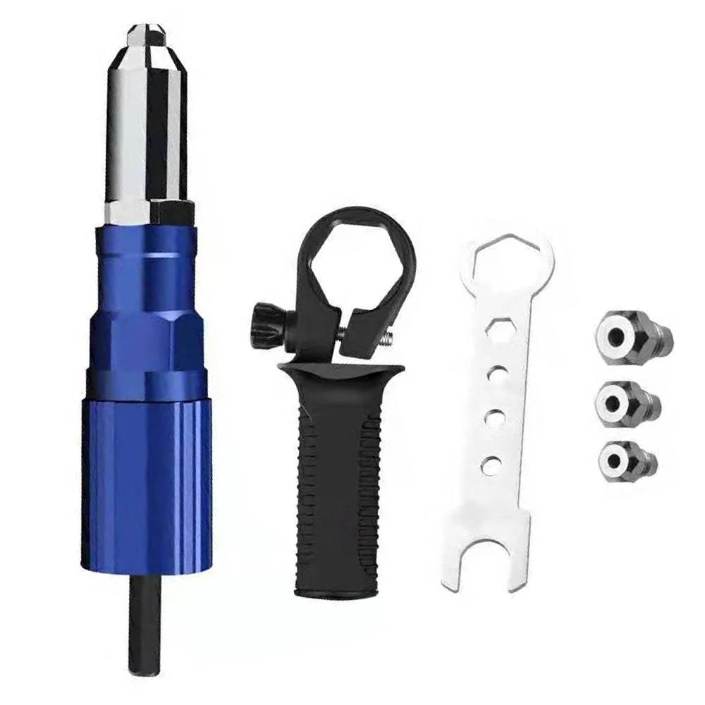 ไฟฟ้า Rivet ปืน2.4มม.-4.8มม.Rivet Nut ปืนเจาะอะแดปเตอร์ไร้สาย Riveting เครื่องมือใส่ Nut ดึง Rivet เครื่องมือ