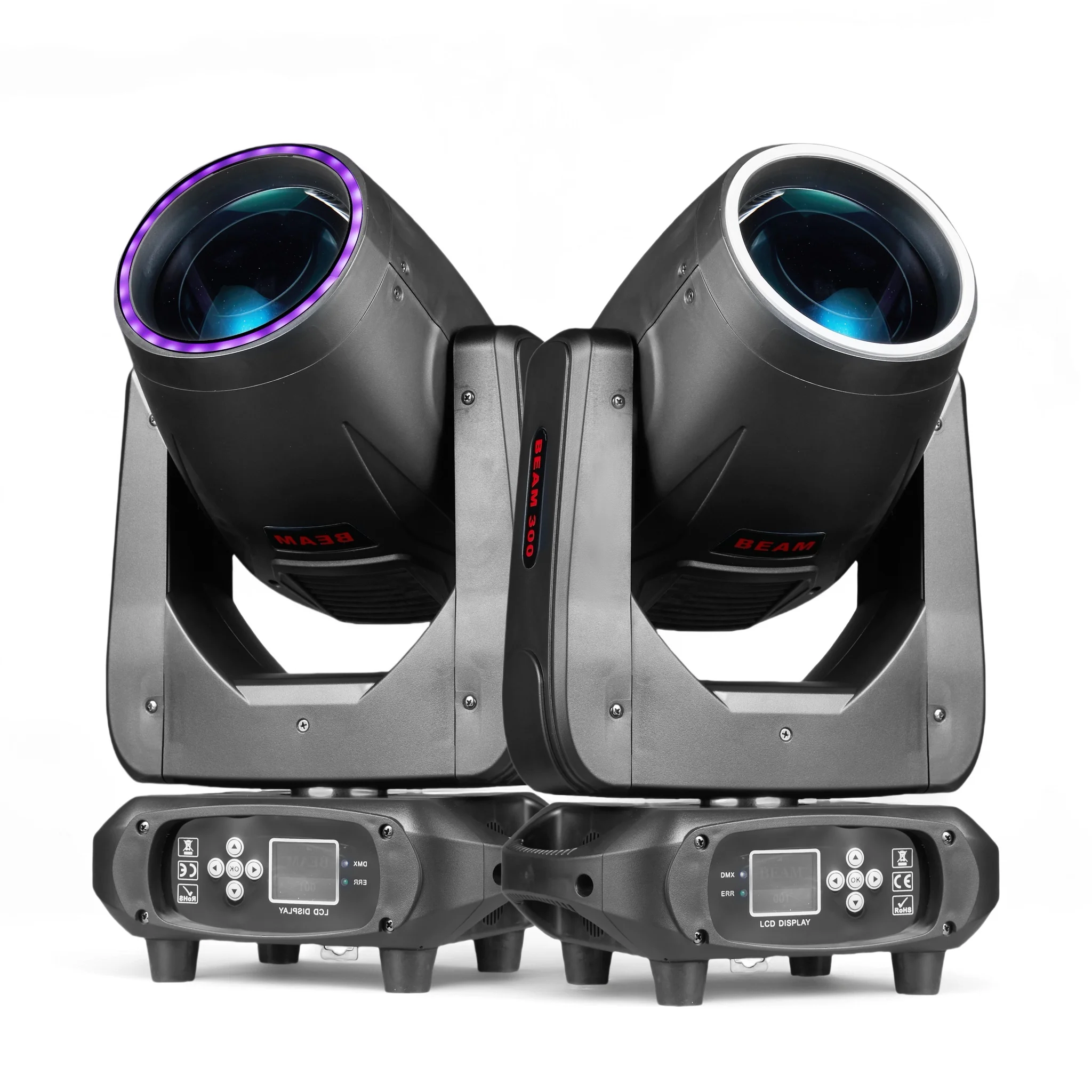 300 W LED-Beam Moving Head Wah Zoom Sharpy 16 Kanäle 48 rotierende Prismen Hochleistungs-DMX-Licht DJ Bühne Bar Disco Konzert Party