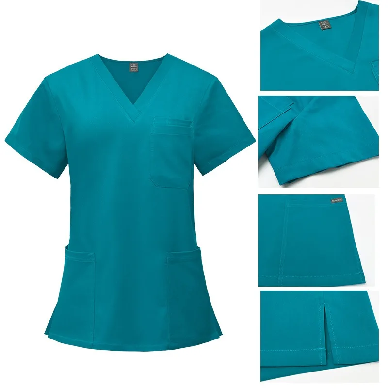Klinische Tops Hosen Unisex Medizinische Uniformen Männer Frauen Pflege Kleidung Schönheit Kostüm Krankenschwester Scrubs Sets Arzt Zahnarzt Arbeitskleidung