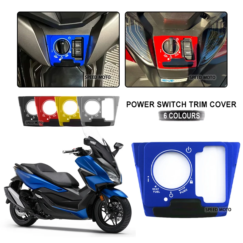 Для HONDA FORZA 350 Forza 300 Forza 125 FORZA 150 NSS 300 350 Крышка переключателя зажигания Электрический дверной замок Кнопка Защитная крышка