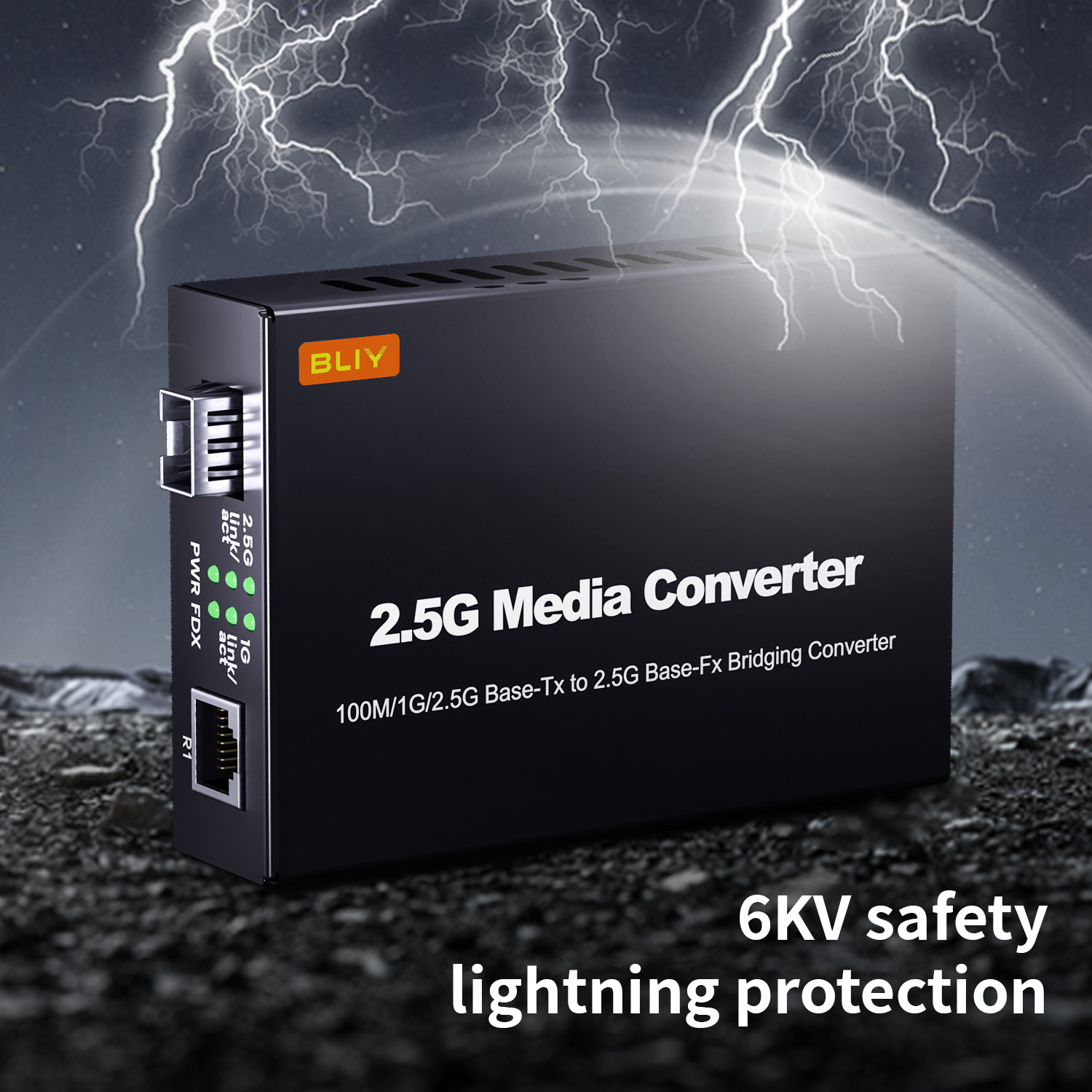 Konwerter światłowodowy SFP 2.5G