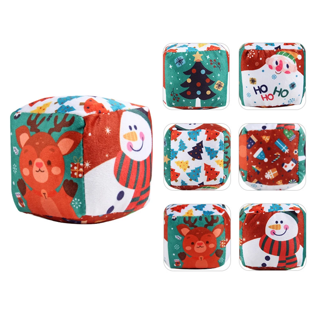 Mobile Magic Soft Cube With Rattle Toys For Babies 0 12 Months Cloth Puzzle Sensory Blocks Infant Educational Children Rattles