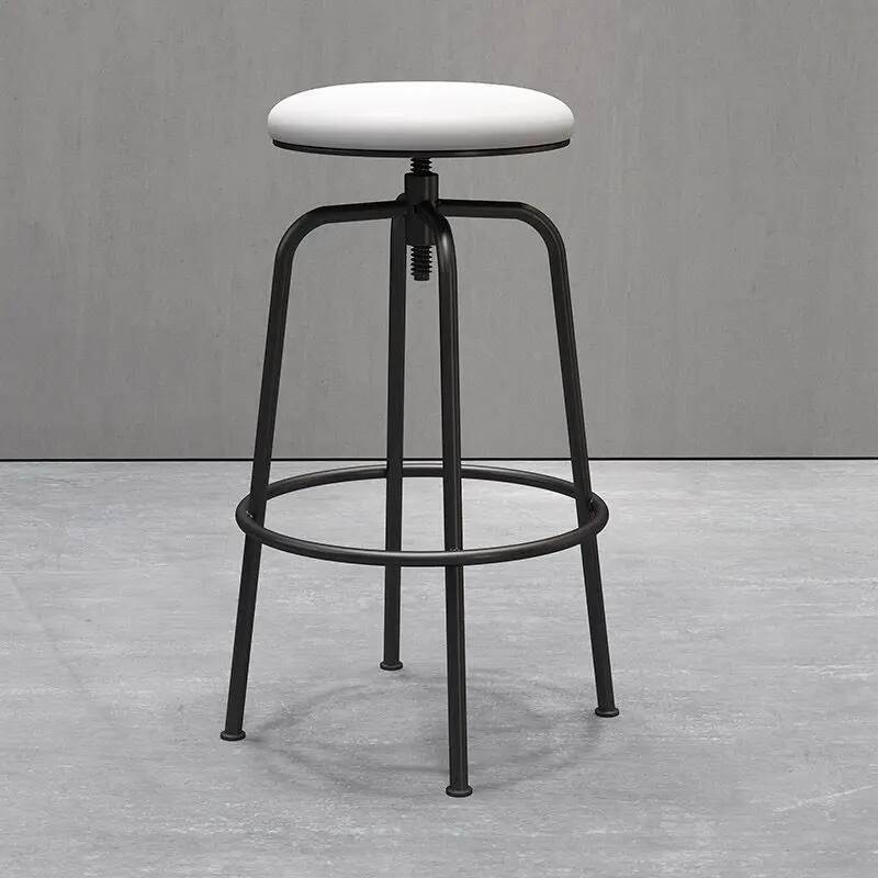 Nordic Bar Stool Chair Can Be Raised and Lowered Rotating High Stool Bar Chairs Light Luxury Home Iron Leisure Island Chairs