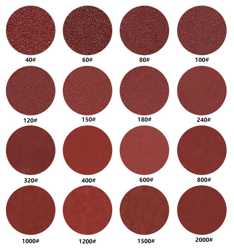 NEWONE 10pcs/set 125mm 5"/5inch Sanding Discs 8 Holes Sandpaper Pads Set Hook & loop Abrasive sander paper for polishing tools