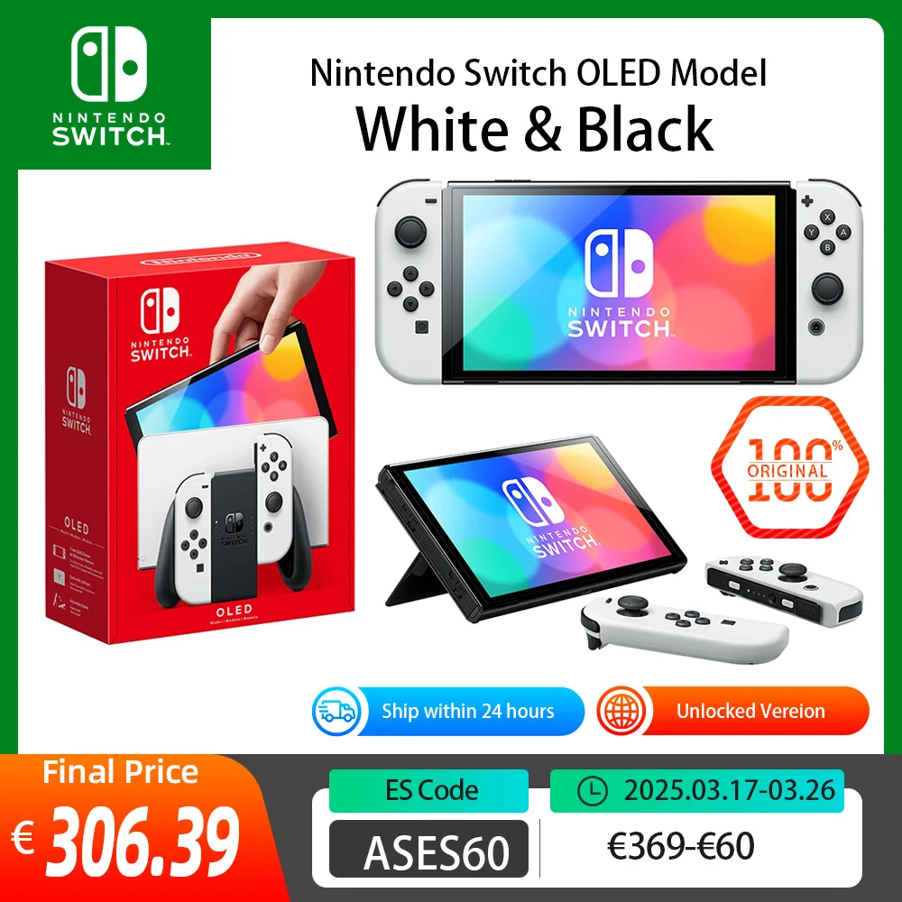 Consola de juegos OLED Nintendo Switch Splatoon 3 versión Joy Con conjunto estándar opcional de varios colores y combinación disponibles