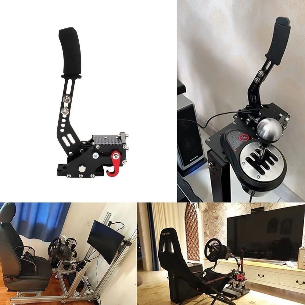 USB hamulec ręczny SIM dla G25/27/29 T300 T500 PC gry wyścigowe fanateecosw Dirt Rally hamulec ręczny System czerwony czarny niebieski HB-1009