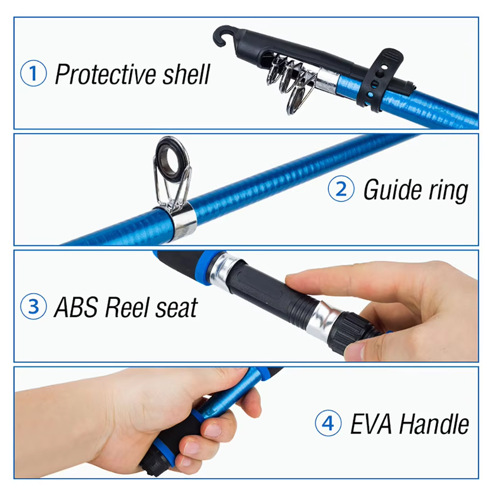 Telescopic Rock Fishing Rod 3.0M Spinning Fly Carp Feeder Carbon Fiber Mini Travel Ultra Light Fly Fishing Rod Pesca