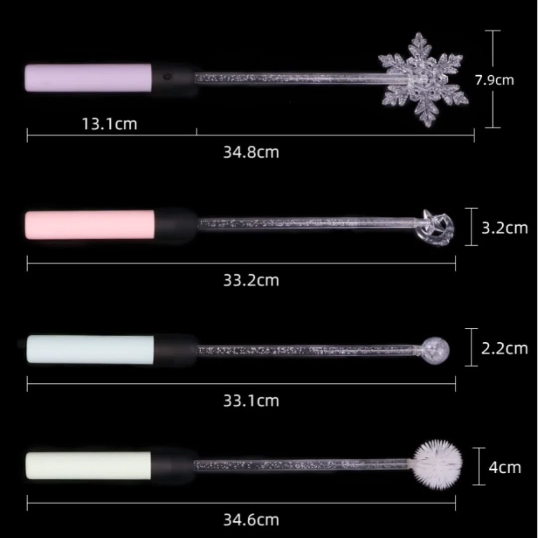 LED Bunte Licht Fiber Optic Stick Konzert Party Handheld Atmosphäre Prop Kinder Weihnachten Schneeflocken Stern Magic Glow Stick Geschenk