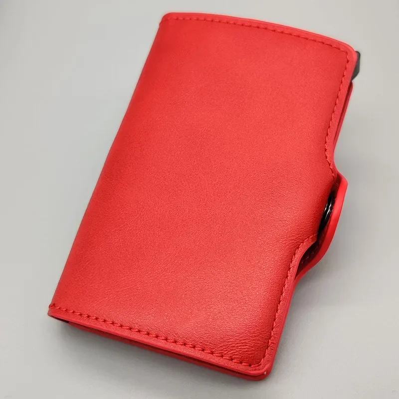 ID Bank ผู้ถือบัตรเครดิตพร้อม Hasp กระเป๋าสตางค์ผู้ชาย Anti RFID Blocking กล่องอลูมิเนียมกระเป๋าสตางค์คลิปเงิน Designer ผู้ถือบัตร