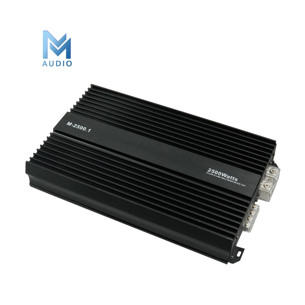 Factory OEM Mono Car Amplifier Monoblock 1500W RMS 1 Ohm Class D Mono Car Subwoofer Amplifier M-2500.1