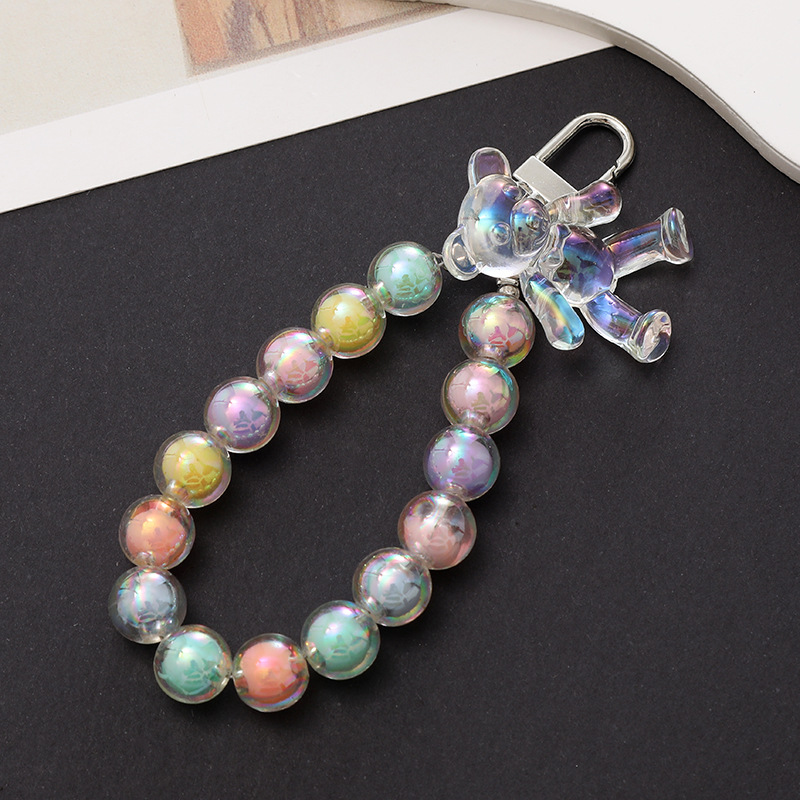 New acrylic oil dripping bunny pendant, keychain, bow pendant, earphone cover, bag, pendant, small gift.