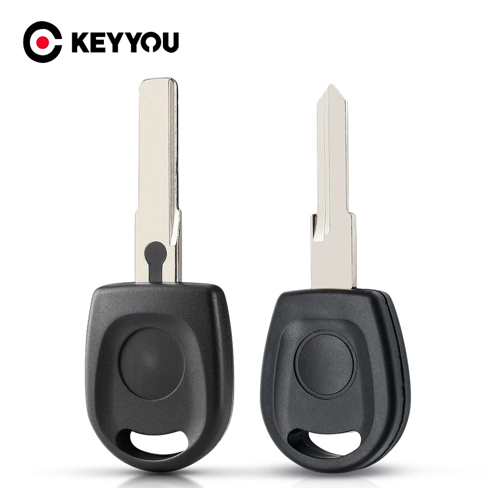KEYYOU For Volkswagen Transponder Key Shell Case Car Key Blank for VW Passat B5 Voayage Golf Jetta Polo Bora SKoda SEAT