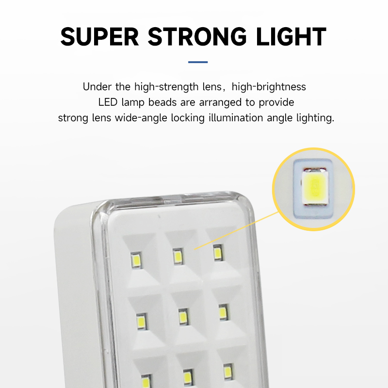 Luz de emergência led recarregável portátil lâmpadas de combate a incêndio interior fixado na parede luzes para casa 30leds lâmpada de saída lanterna de acampamento
